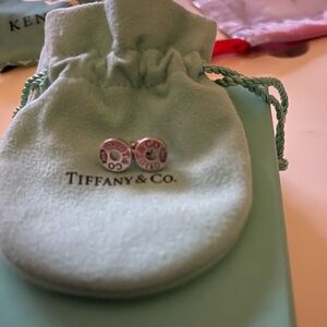 Return to Tiffany Round Silver Earrings